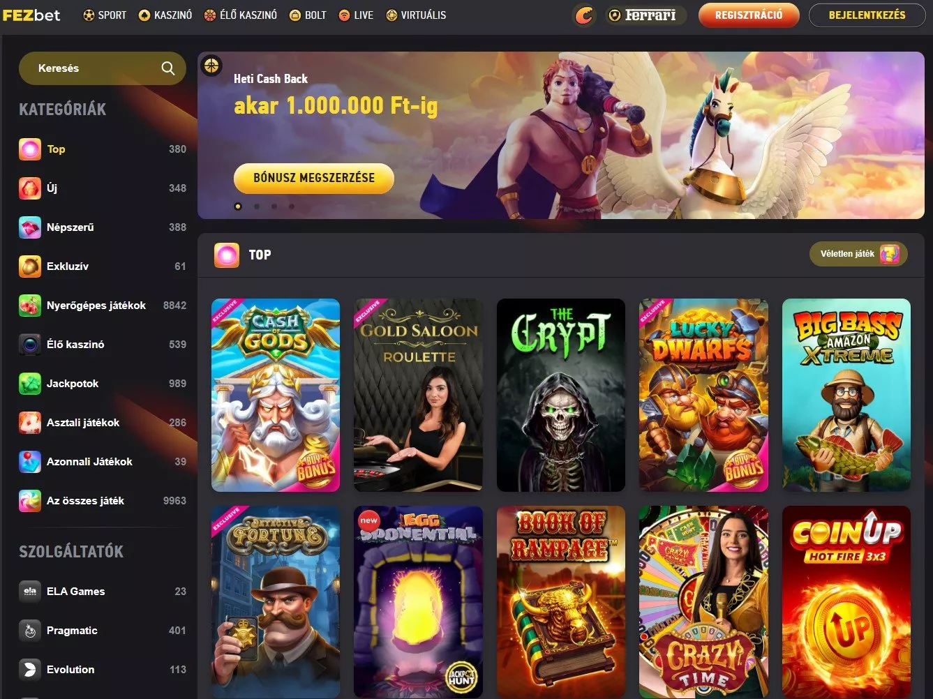 Fezbet kaszinó Download Fezbet on Android and iPhone